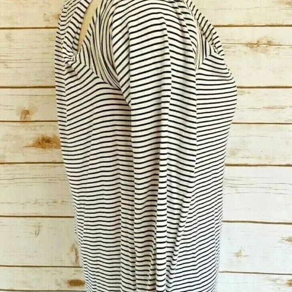ABERCROMBIE & FITCH Women Long Sleeve Pull Over Cold Shoulder Striped Top Sz XS - Picture 5 of 12